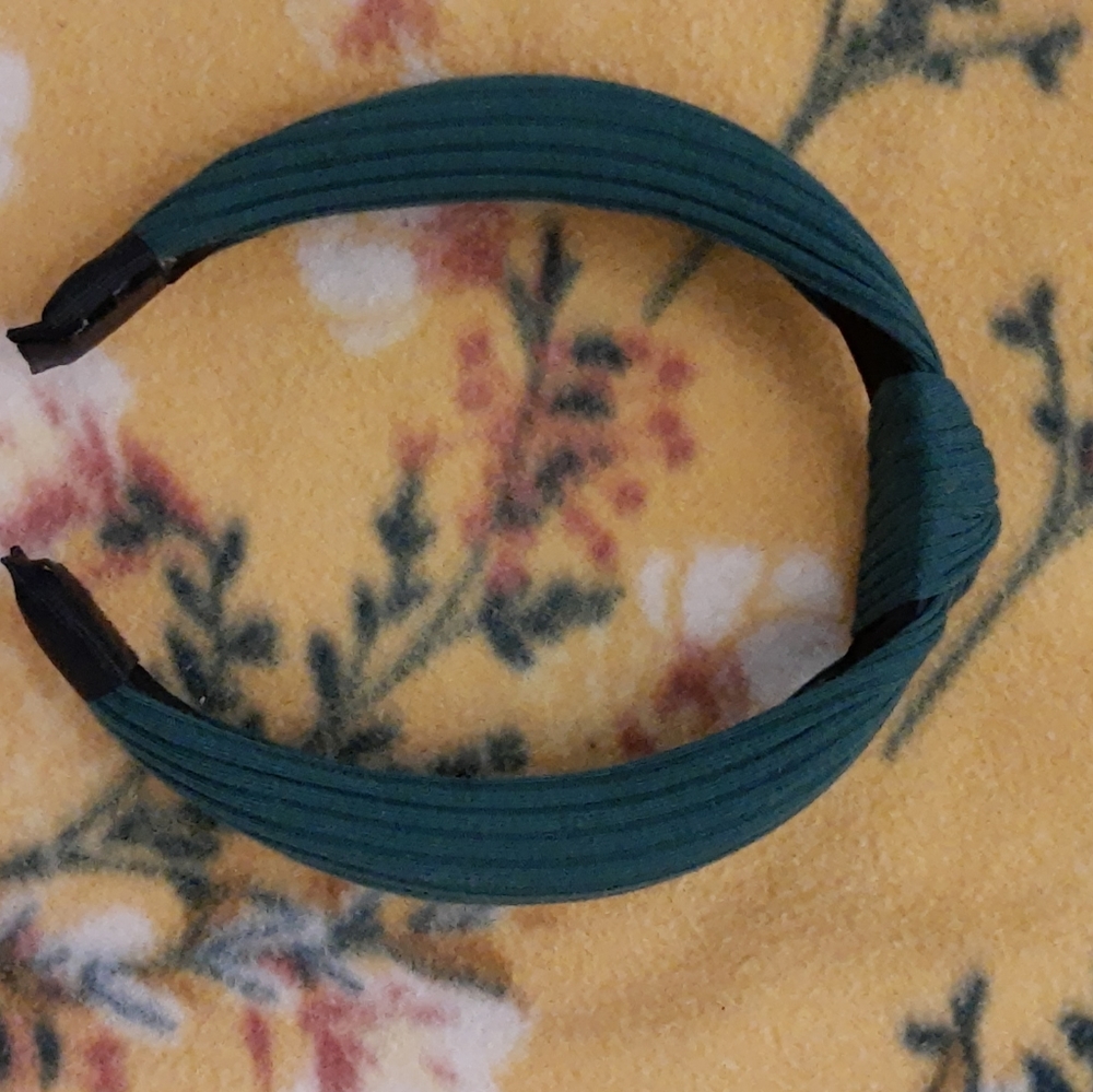 Green color headband for women